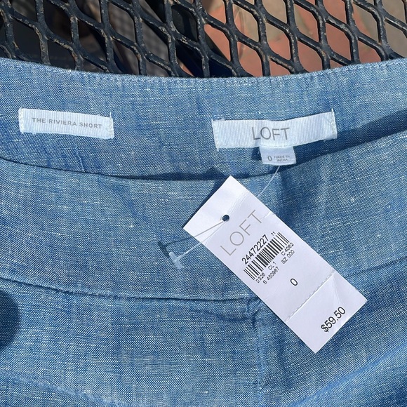 LOFT Riviera blue scalloped short - Picture 4 of 6